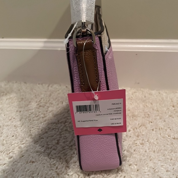 NWT Kate Spade Pink Cream Sweet Pea Multi Convertible Crossbody Bag MSRP $198 - Picture 4 of 11